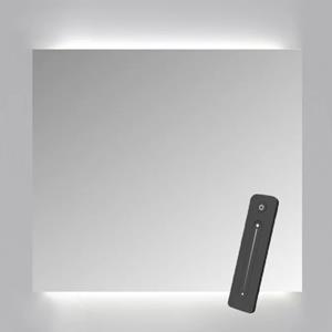 Sanicare Spiegelkast  Qlassics Ambiance 60x60 cm Met Dubbelzijdige Spiegeldeur, LED Verlichting En Afstandsbediening Antraciet