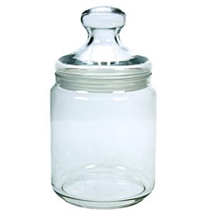 Luminarc Voorraadpot/bewaarpot 750 ml glas met glazen deksel -