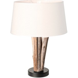 Home Sweet Home tafellamp Bindy houten takken & lampenkap Melrose - warmwit