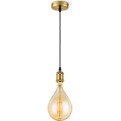 Home Sweet Home hanglamp Vintage brons Pear - amber
