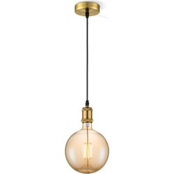 Home Sweet Home hanglamp Vintage Globe g180 - Brons - amber