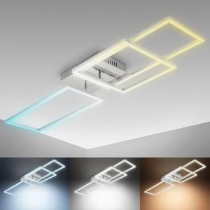 B.K.Licht Led-plafondlamp BK_FR1510 LED-Frame Deckenlampe, CCT Farbtemperatursteuerung, Dimmbar