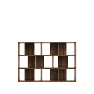 Kave Home  Set Litto van 6 modulaire planken in walnootfineer 168 x