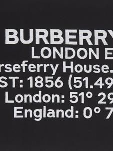 Burberry Badlaken met Horseferry print - Zwart