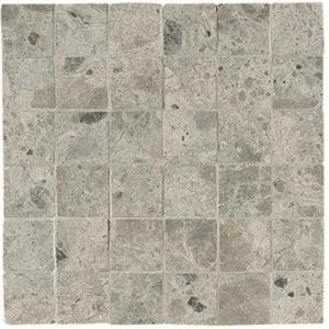 Fap Ceramiche Nativa va Grey macro mosaico zijde glans anticato 5x5 op net SW07314482-6