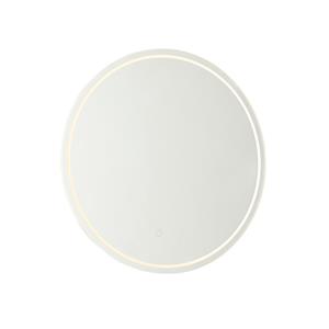 Qazqa - Moderner Badezimmerspiegel 60 cm inkl. led und Touchdimmer - Sebas - Transparent