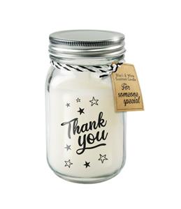 Black en White scented candles - Thank you