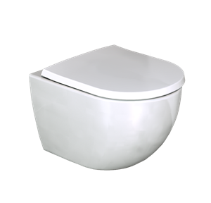Luca Varess Finesso hangend toilet hoogglans wit randloos compact