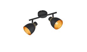 Trio international Zwarte plafondlamp Punch 2-lichts R80812032