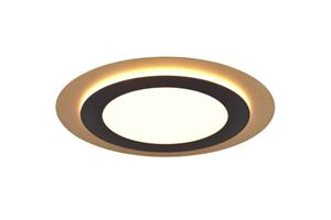 Trio international Ronde design plafondlamp Morgan zwart met goud 641519280
