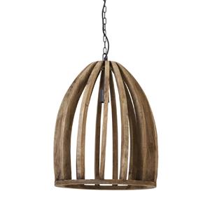Countrylifestyle Hanglamp Haranka L hout donker bruin