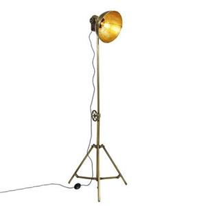 QAZQA Vloerlamp mangoes - Brons - Industrieel - D 48cm