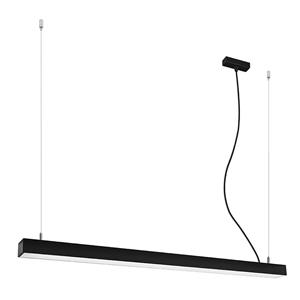 sollux Integrated led 115cm Linear Straight Bar Pendant Light Black 3000K Integrierte led 115cm Linear Straight Bar Pendelleuchte Schwarz 3000K