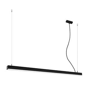 sollux Integrated led 145cm Linear Straight Bar Pendant Light Black 3000K Integrierte led 145cm Linear Straight Bar Pendelleuchte Schwarz 3000K