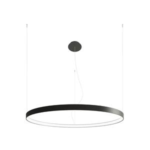 Lighting Rio Integrierte LED-Ring-Pendel-Deckenleuchte, Schwarz, 4000 k, 7820 lm - Sollux
