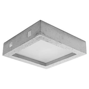 Sollux - SL.0995 Deckenleuchte riza beton l: 33cm, b: 33cm, h: 8cm, LED/22W