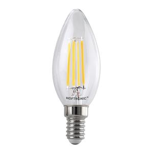 HOFTRONIC™ E14 LED Filament - 4 Watt 470 lumen - 2700K warm wit licht - kleine fitting - Vervangt 40 Watt - C37 kaarslamp