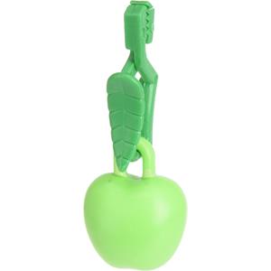 Excellent Houseware Tafelkleedgewichten appels - 4x - groen - kunststof -