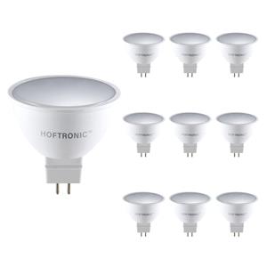 HOFTRONIC™ 10x LED GU5.3 Spot - 4,3 Watt 400 lumen - 2700K Warm wit licht - 12v - Vervangt 35 Watt - MR16 LED Spot