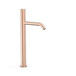 Tres Wastafelmengkraan  Study Exclusive 40,5 cm 1-Knop Rond Mat Rosé Goud