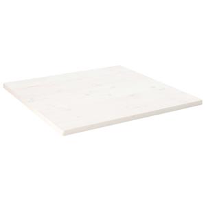 VidaXL Tafelblad vierkant 90x90x2,5 cm massief grenenhout wit