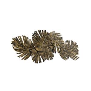 Qazqa - Art Deco Wandleuchte Antikgold 105 cm 2-flammig - Lauf - Gold