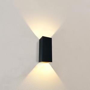 Artdelight Dante XL - wandverlichting - 9 x 10 x 24 cm - zwart/goud