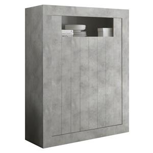 Pesaro Mobilia Buffetkast Urbino 144 cm hoog in grijs beton