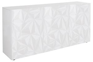 Pesaro Mobilia Dressoir Kristal met 3 deuren 181 cm breed in hoogglans wit