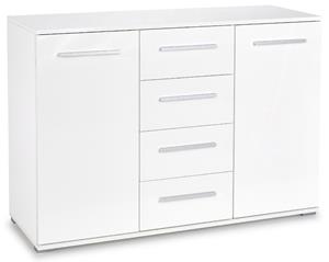 Home Style Dressoir Lima 116 cm breed in hoogglans wit