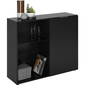 FD Furniture Opbergkast dark 81 cm hoog mat zwart