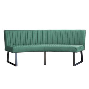 HomingXL Eetkamerbank Ovaal | Geschikt voor ovale tafel 200 cm | stof Element turquoise 15