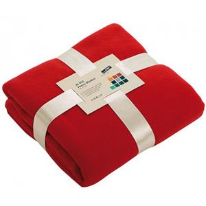 James & Nicholson Fleece deken rood -