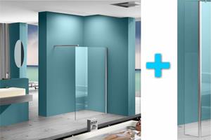 Aqua Splash Inloopdouche Met Zijwand 30 cm 80X200 cm 8 mm Nano Coating 