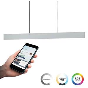 900879 led Hängeleuchte andreas-z Stahl grau, Kunststoff weiss 2X19W 2700-6500K L:117cm B:7cm H:110cm mit Connect-Z Funktion - Eglo