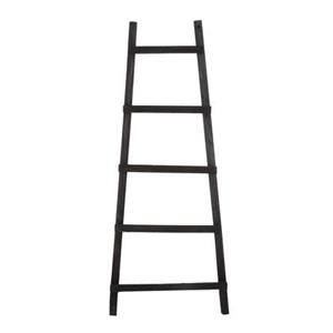 House of Seasons Decoratie Ladder - L29 x B49 x H119 cm - Zwart