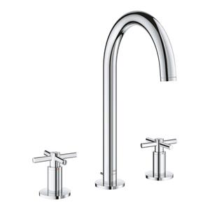 Grohe Atrio M-size 3-gats wastafelmengkraan kruisgrepen chroom 20643000