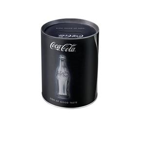 Coca Cola spaarpot zwart 10 x 13 cm -