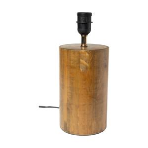 Xenos Lampvoet Pinewood - bruin - ø13.7x32 cm