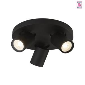 Bellezza Bagno Plafond/wandlamp - LED - mat zwart ronde plaat SD-2060-09