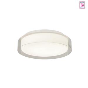 Bellezza Bagno Plafond/wandlamp - SMD LED - 30cm - mat wit glas/helder glas SD-2060-15