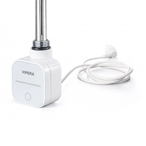 Vipera radiator thermostaat voor elektrische handdoekradiator 1000W programmeerbaar wit