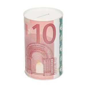 10 eurobiljet spaarpot 13 cm -