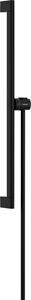 Hansgrohe Unica glijstang S Puro 65 cm met easy slide schuifstuk en Isiflex doucheslang 160 cm mat zwart