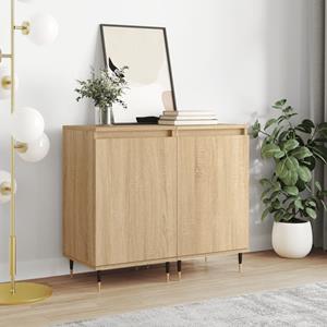 bonnevie 2 Stk. Sideboards,Kommode Sonoma-Eiche 40x35x70 cm Holzwerkstoff vidaXL