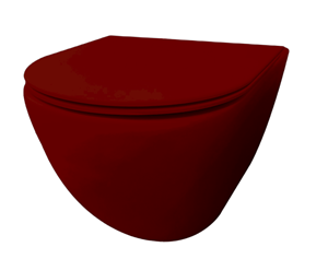 Best Design Morrano hangend toilet randloos rood mat