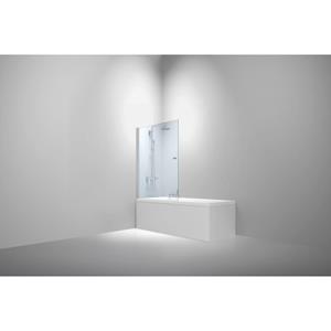 Van Rijn Products ST02 Badwand incl glasbehandeling 80x150cm chroom ST02800