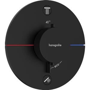 ShowerSelect Comfort - Unterputz-Thermostatarmatur für 2 Verbraucher, schwarz matt 15554670 - Hansgrohe