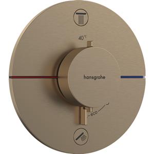 Hansgrohe Showerselect thermostaat inbouw v. 2 functies brushed bronze 15554140