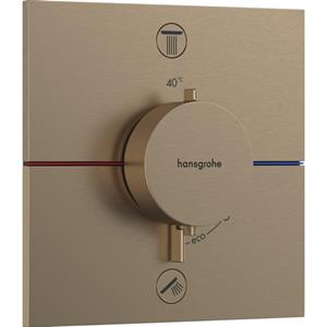 Hansgrohe Showerselect thermostaat inbouw v. 2 functies brushed bronze 15572140